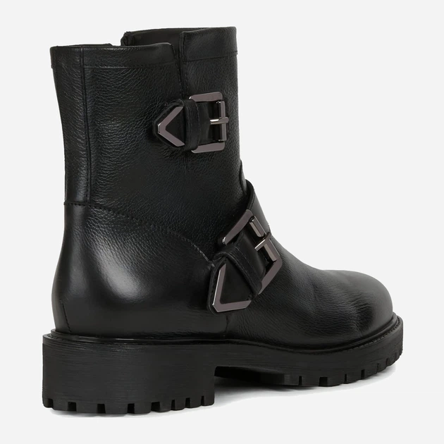 Zimowe botki damskie skórzane Geox D26FTG04643C9999 39 Czarne (8050036772602) - obraz 4