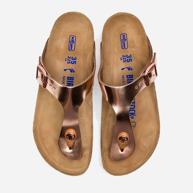Жіночі в'єтнамки Birkenstock BIR1005049 37 Золотисті (4052605893323) - зображення 4