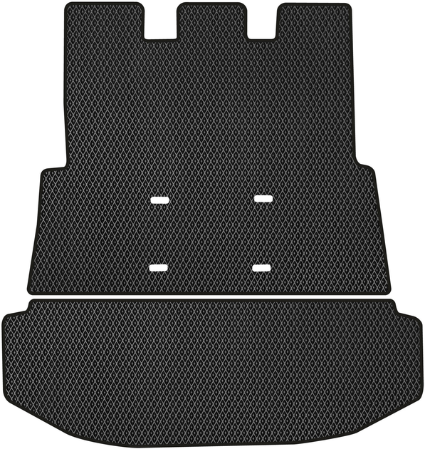 Акція на EVA килимок EVAtech в багажник авто Toyota Fortuner 2004-2015 1 покоління SUV EU 2 шт Black від Rozetka