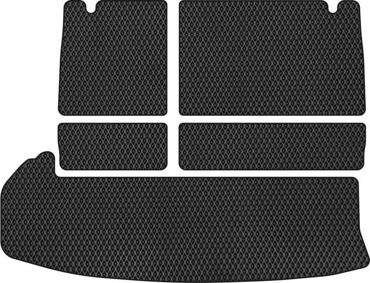 Акція на EVA килимок EVAtech в багажник авто Toyota Highlander (XU50) Restyling 2016-2019 3 покоління SUV EU 5 шт Black від Rozetka