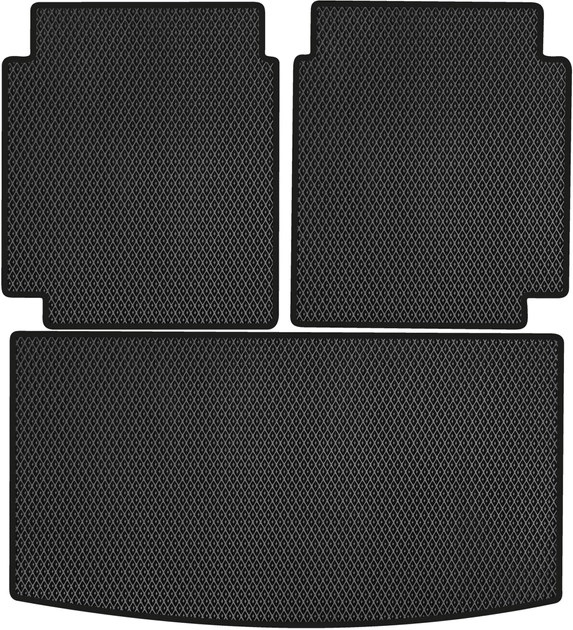 Акція на EVA килимок EVAtech в багажник авто Volkswagen Atlas 7 seats 2016+ null SUV USA 3 шт Black від Rozetka