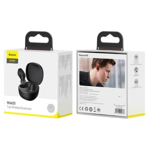 Навушники Baseus Bowie WM01 True Wireless Earphones Black (NGTW370001) - изображение 7