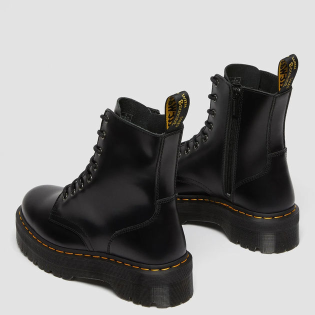 Glany męskie skórzane Dr. Martens Jadon Smooth Leather Platform Boots 43 Czarne (883985578951) - obraz 4
