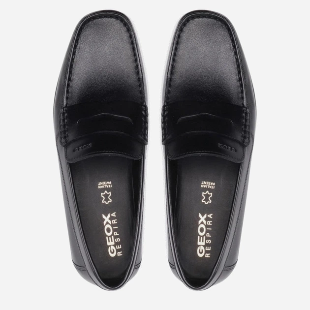Mokasyny męskie Geox U250WA00043C9999 42 Czarne (8050036505538) - obraz 4