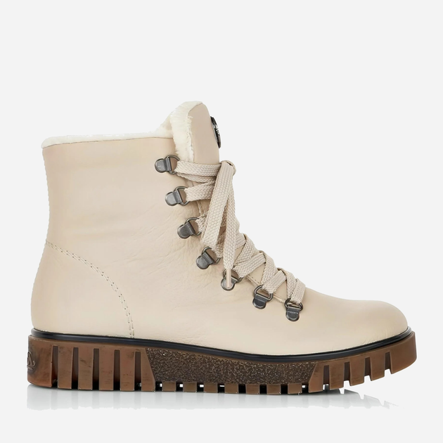 Жіночі зимові черевики високі RIEKER Y3433-60 41 Молочні (4059954140108) - зображення 1