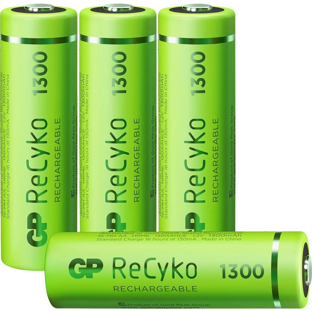 Akumulator GP ReCyko NiMH 130AAHCE (4-Pack) (4891199199684) - obraz 1