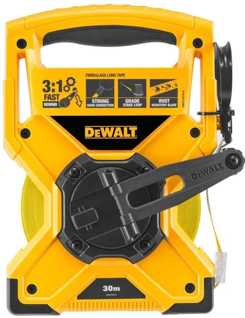 Рулетка вимірювальна DeWalt скловолокно 30 м х 12.7 мм (DWHT34218-0) - зображення 2