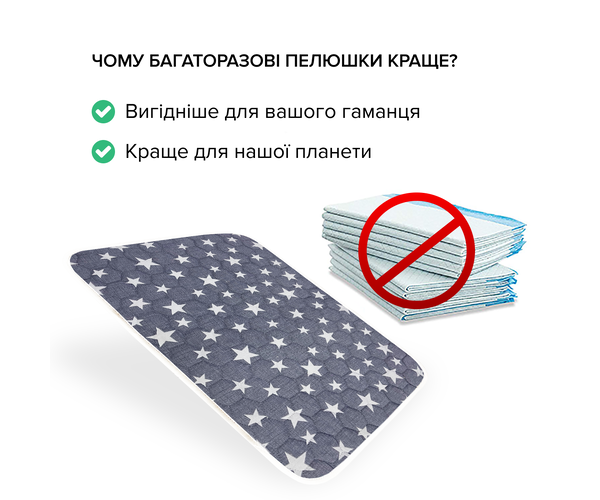 Багаторазова пелюшка для собак AquaStop арт. 46, розмір 60х90 см - зображення 2
