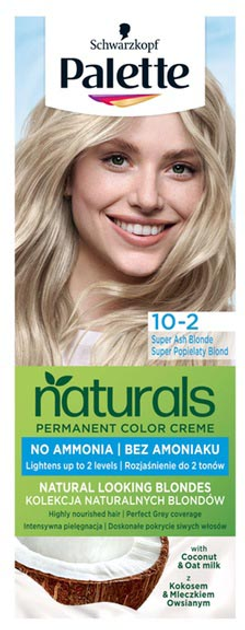 Farba do włosów Palette Permanent Naturals Color Creme Go Blonde rozjaśniająca 10-2 Super Popielaty Blond (3838824171180) - obraz 1