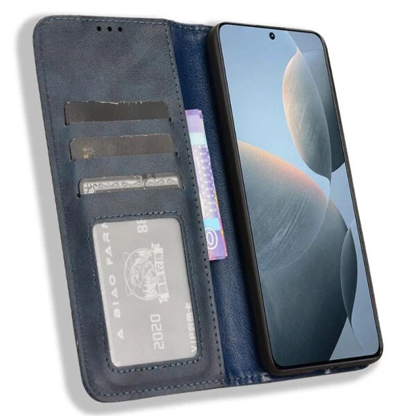 Чохол-книжка Deexe Retro Style для Xiaomi Poco X6 Pro - Black - зображення 2