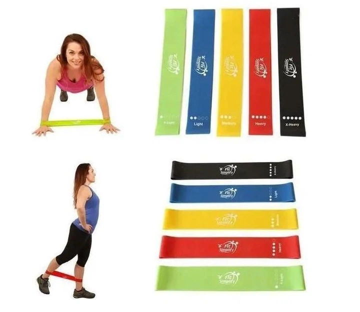 Резинки силиконовые для фитнеса Fit Simplity Loop Bands 5 шт - изображение 3
