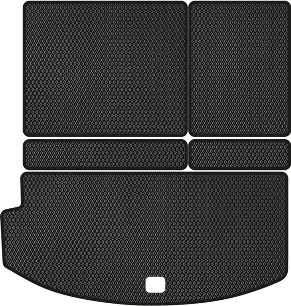 Акція на EVA килимок EVAtech в багажник авто для Buick Enclave 2017+ 2 покоління SUV USA 5 шт Black від Rozetka