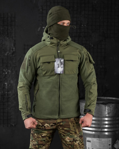 Тактическая флисовка куртка Esdy oliva combo Вт7056 XXXL - изображение 1