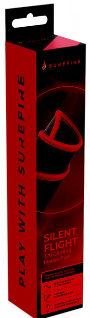 Podkładka gamingowa SUREFIRE Silent Flight 320 M Speed/Control Black-Red (23942488101) - obraz 3