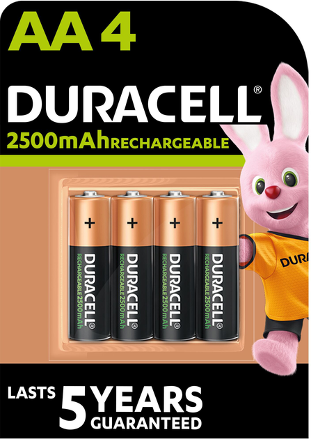 Акумулятор Duracell Recharge AA 2500 мАh 4 шт (AKU-0011) - зображення 2