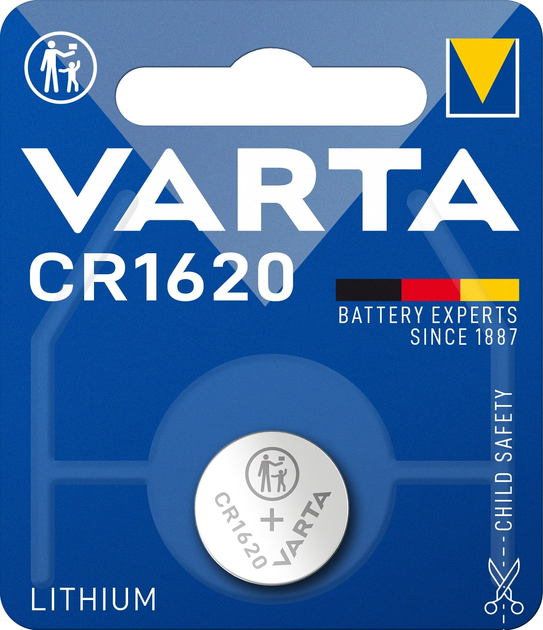 Батарейка Varta CR 1620 BLI 1 Lithium (BAT-VAR-0005) - зображення 1