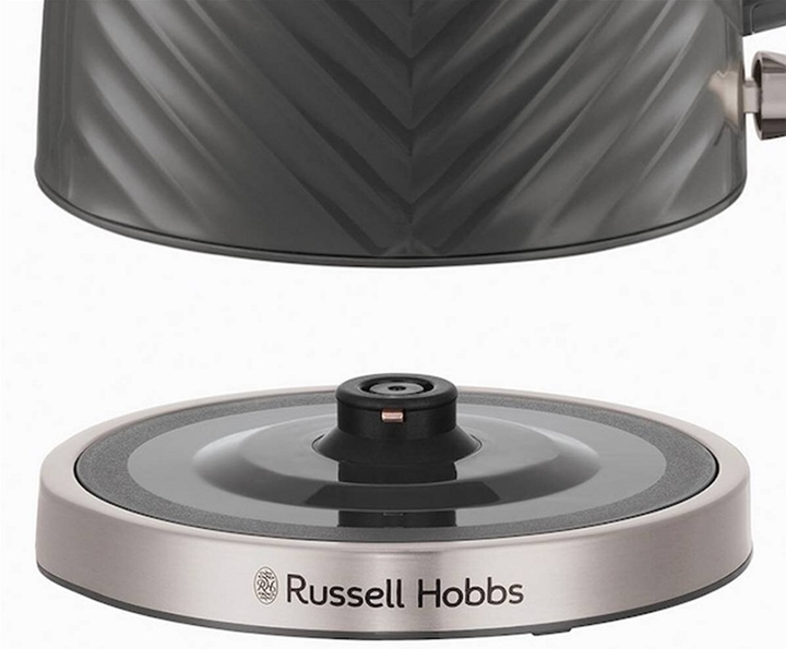 Електрочайник Russell Hobbs Groove Grey 26382-70 (AGD-CZA--0000098) - зображення 5