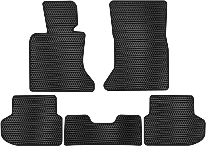 Акція на EVA килимки EVAtech в салон авто для BMW 5 Series (F10)  Restyling Electric seats 2013-2017 6 покоління Sedan EU 5 шт Black від Rozetka