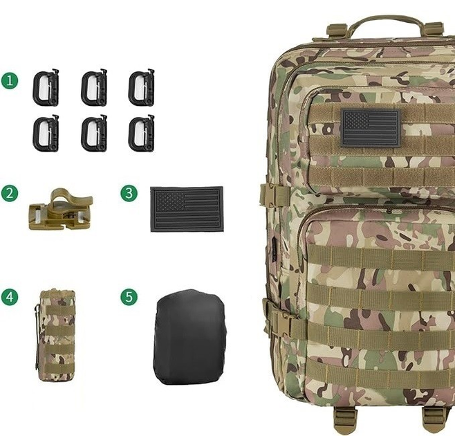 Рюкзак тактичний GZ XINXING Multicam 45 літрів - зображення 2