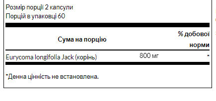 Tongkat Ali -120 caps тонгкат алі для підтримки чоловічої сили, лібідо, енергії та фізичної витривалості - изображение 2
