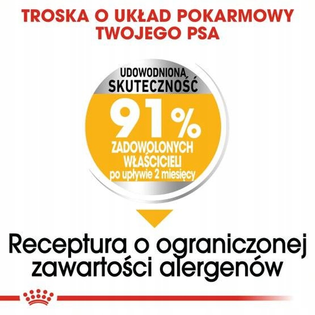 Sucha karma dla psów z alergią Royal Canin Medium Dermacomfort 12 kg (3182550928526) - obraz 4