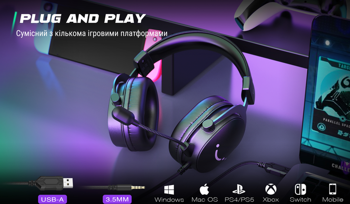 Навушники Fifine H9 Black 7.1 - зображення 15