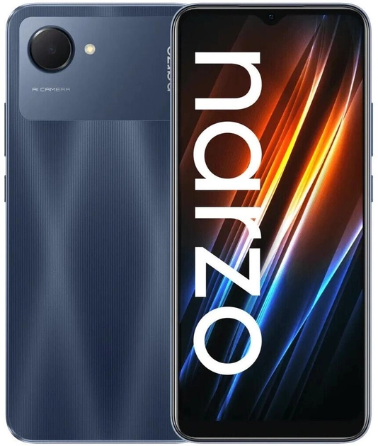 Smartfon Realme Narzo 50i Prime 3/32GB DualSim Dark Blue (6941399094871) - obraz 1