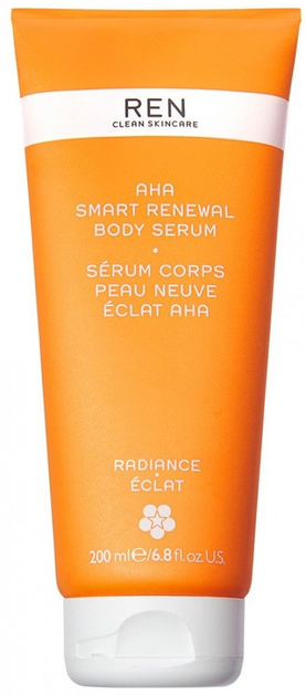 Serum do ciała REN Clean Skincare AHA Smart Renewal Body Serum delikatnie złuszczające wyrównujące koloryt skóry 200 ml (5060389246791) - obraz 1