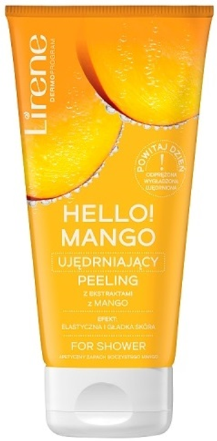 Peeling do ciała Lirene Hello! Mango z ekstraktem mango ujędrniający 200 ml (5900717808133) - obraz 1