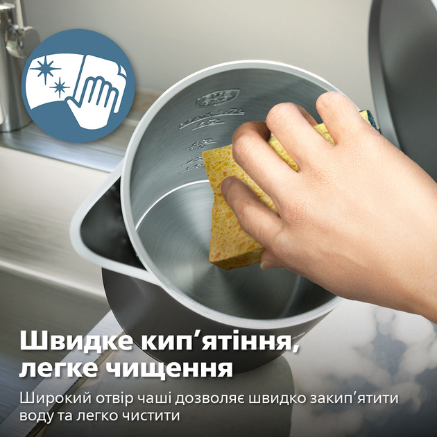 Электрочайник PHILIPS Double Walled Kettle HD9395/90 - изображение 4