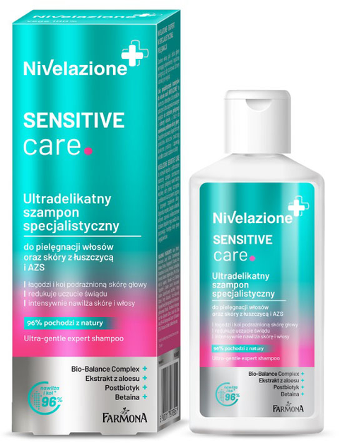 Szampon Farmona Nivelazione ultradelikatny specjalistyczny do pielęgnacji włosów oraz skóry z łuszczycą i AZS 100 ml (5900117976951) - obraz 1