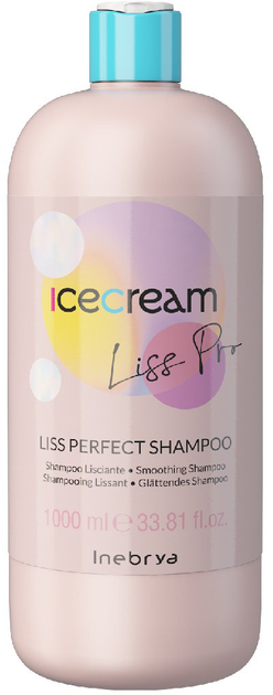Шампунь Inebrya Ice Cream Liss-Pro для розгладження волосся 1000 мл (8008277263564) - зображення 1
