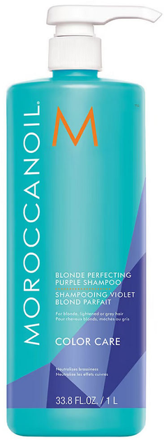 Szampon Moroccanoil Blonde Perfecting Purple Shampoo fioletowy 1000 ml (7290113140028) - obraz 1