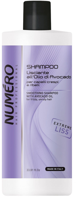 Szampon NUMERO Smoothing Shampo With Avocado Oil wygładzający z olejkiem z awokado 1000 ml (8011935075133) - obraz 1