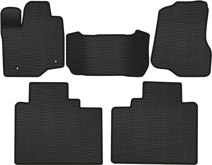 Акция на EVA килимки EVAtech в салон авто для Ford F-150 Crew Cab (without console) 2014-2021 13 покоління Pickup 4-дв. USA 5 шт Black от Rozetka