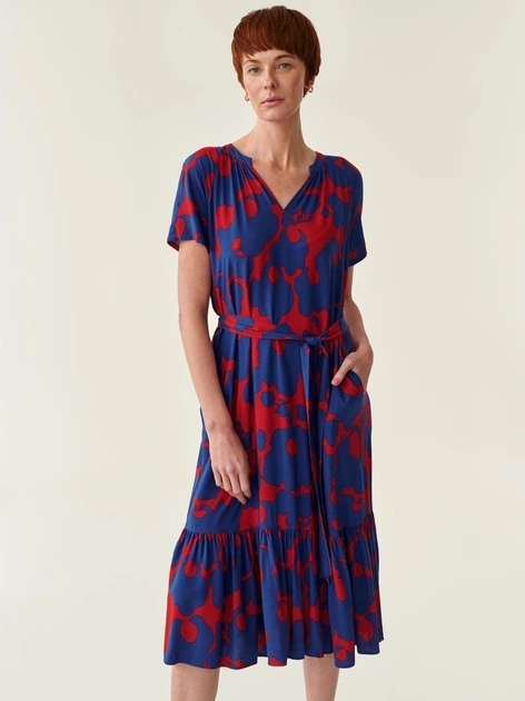 Плаття-футболка міді літнє жіноче Tatuum Mono T2214.196 42 Червоне (5900142154959) - зображення 1