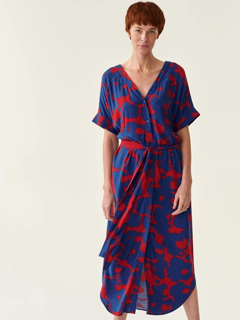Плаття-сорочка міді жіноче Tatuum Kimadi T2214.201 42 Червоне (5900142154874) - зображення 1
