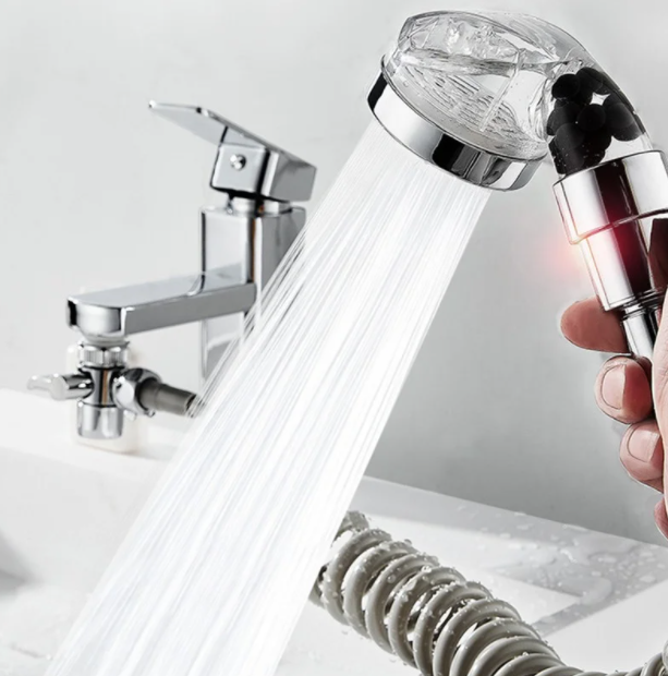 Комплект для миття з душем та кріпленням на змішувач Modified Faucet With External Showe - зображення 3