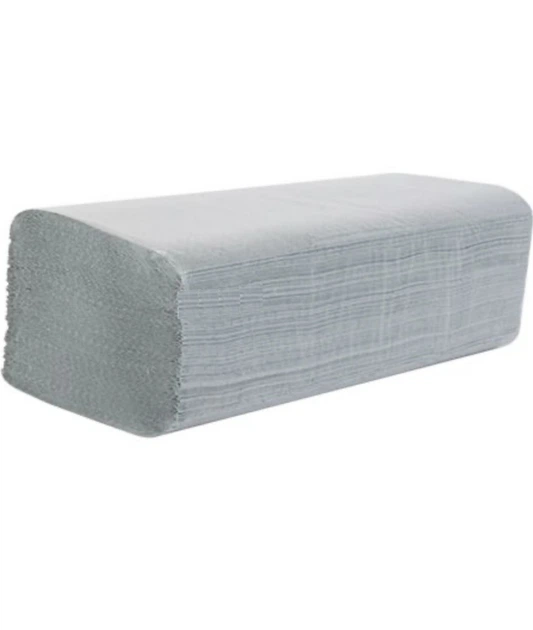 Бумажное полотенце серое МБФ V-образное однослойное 250*230 мм 140 шт ...