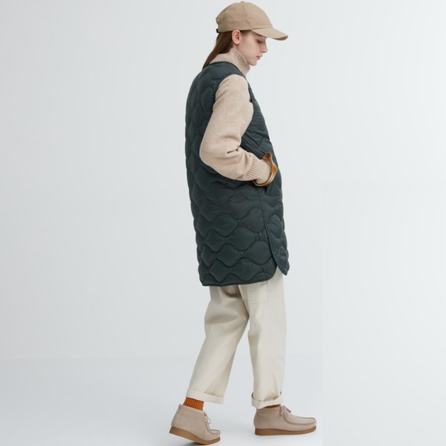 Жилетка Uniqlo розмір XL темно-зелена (460913) - зображення 4