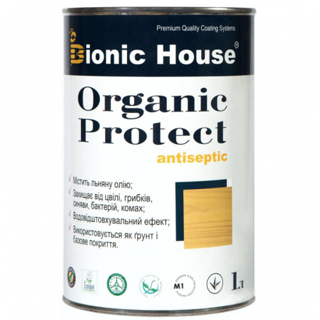 Антисептик для дерева Bionic House Organic Protect Світлий дуб - зображення 1