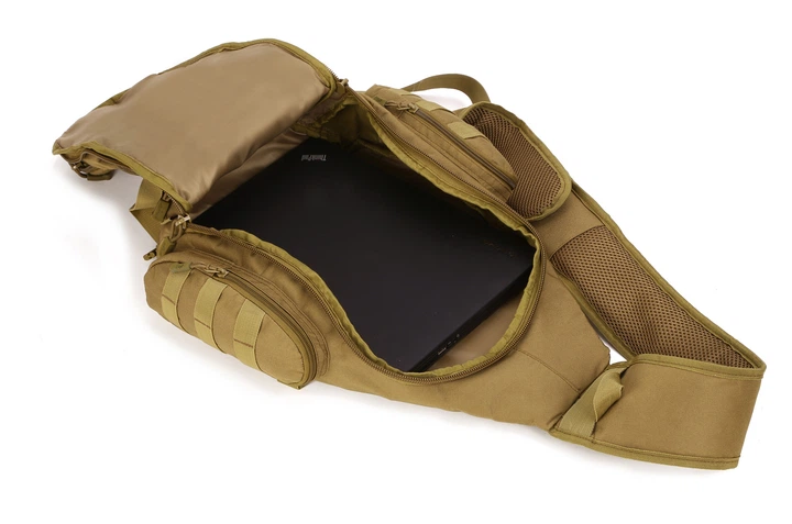 Рюкзак тактичний однолямочний Protector Plus X212 coyote - Фото 5 Рюкзак тактичний однолямочний Protector Plus X212 coyote - зображення 5