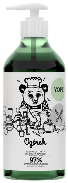 Płyn do mycia naczyń Yope naturalny ogórek 750 ml (5906874565278) - obraz 1