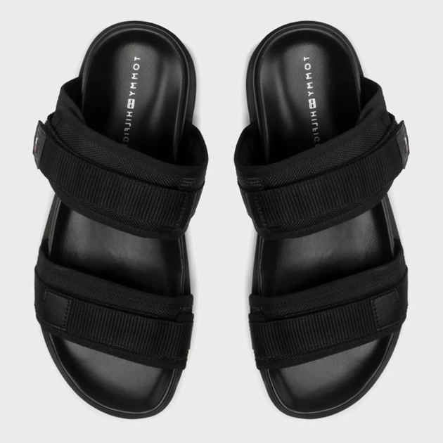 Sandały męskie Tommy Hilfiger M0FM04118BDS 44 Czarne (8720116781496) - obraz 4