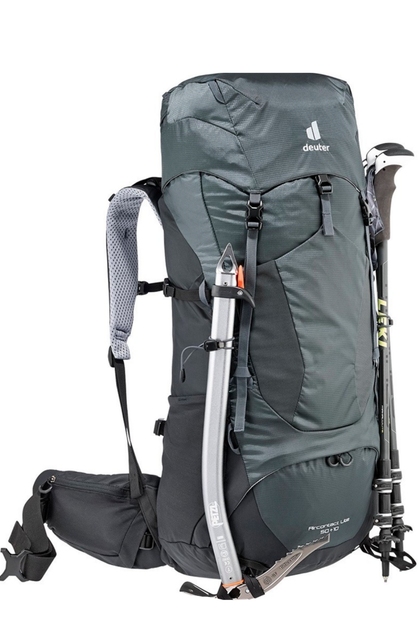 Туристический рюкзак Deuter Aircontact Lite 50 + 10 темно-серый - изображение 3