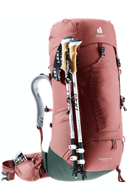 Туристический рюкзак Deuter Aircontact Lite 45 + 10 SL розовый - изображение 3
