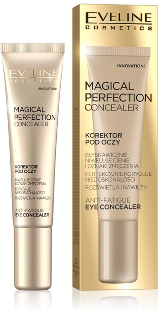 Консилер під очі Eveline Cosmetics Magical Perfection Concealer Зменшення темних кіл і слідів втоми 02 Medium 15 мл (5901761980738) - зображення 1