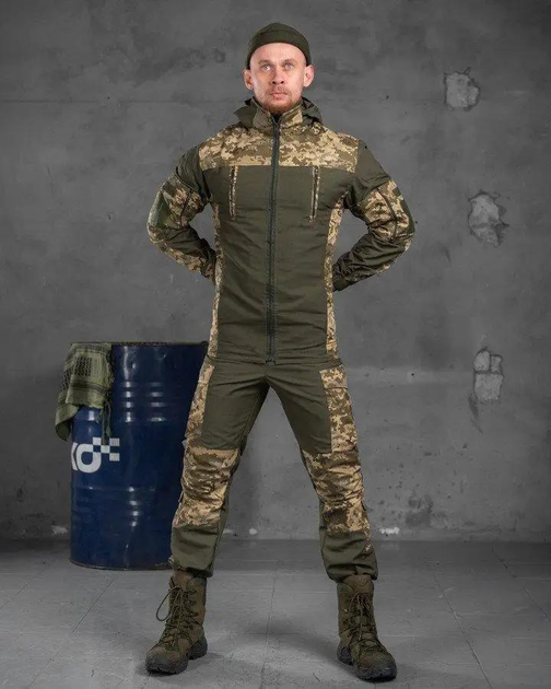 Мужской тактический весенний костюм Горка L пиксель+олива - изображение 1