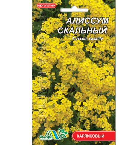 Насіння аліссум скельний жовтий карликовий багаторічник 0.10 г - Фото 1 Насіння аліссум скельний жовтий карликовий багаторічник 0.10 г - зображення 1