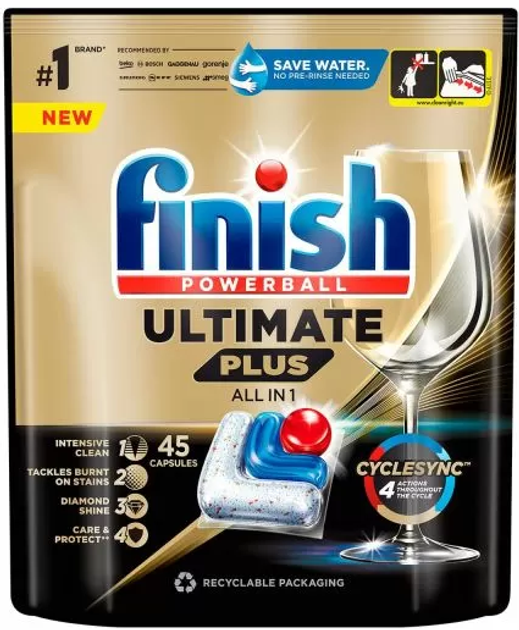 Капсулы для посудомоечной машины Finish Ultimate Plus fresh 45 шт ...